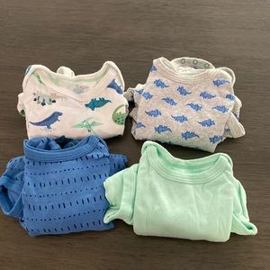 Cloud island long sleeve onesies